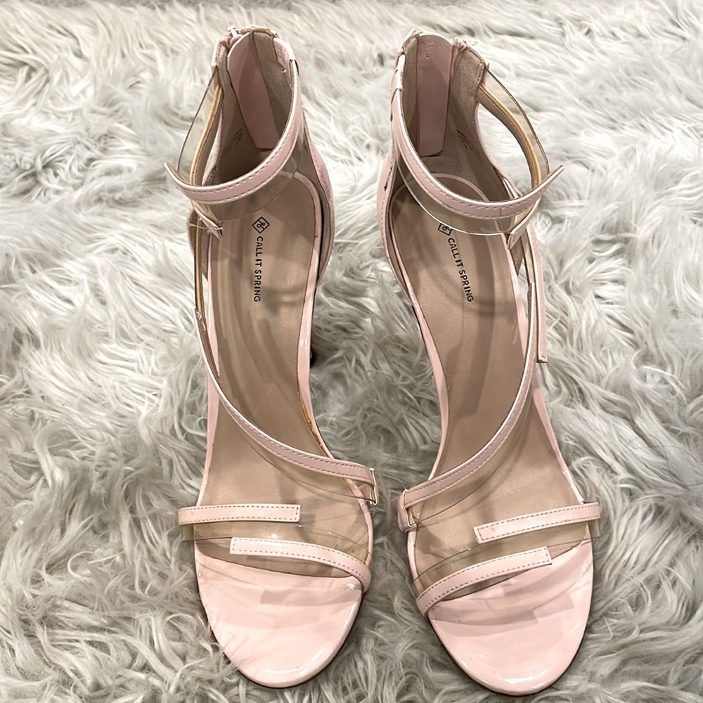 Call it spring high heels baby pink size 9